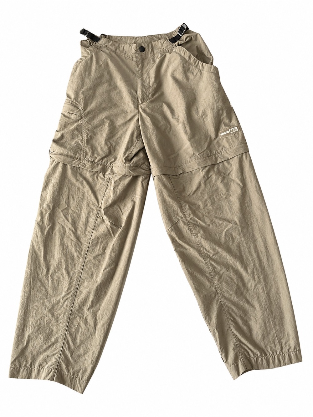 REI Convertible Zip-Off Hiking Pants Khaki Camping Travel